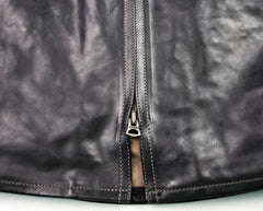 Thedi Phenix Cafe Racer Jacket, size XL, Black Buffalo