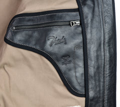 Thedi Phenix Cafe Racer Jacket, size XL, Black Buffalo