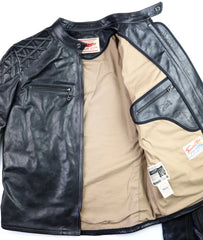 Thedi Phenix Cafe Racer Jacket, size XL, Black Buffalo
