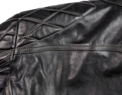 Thedi Phenix Cafe Racer Jacket, size XL, Black Buffalo
