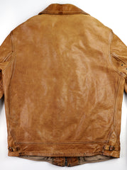 Thedi Markos Zip-Up Shawl Collar Jacket, size 3XL, Cuoio Buffalo