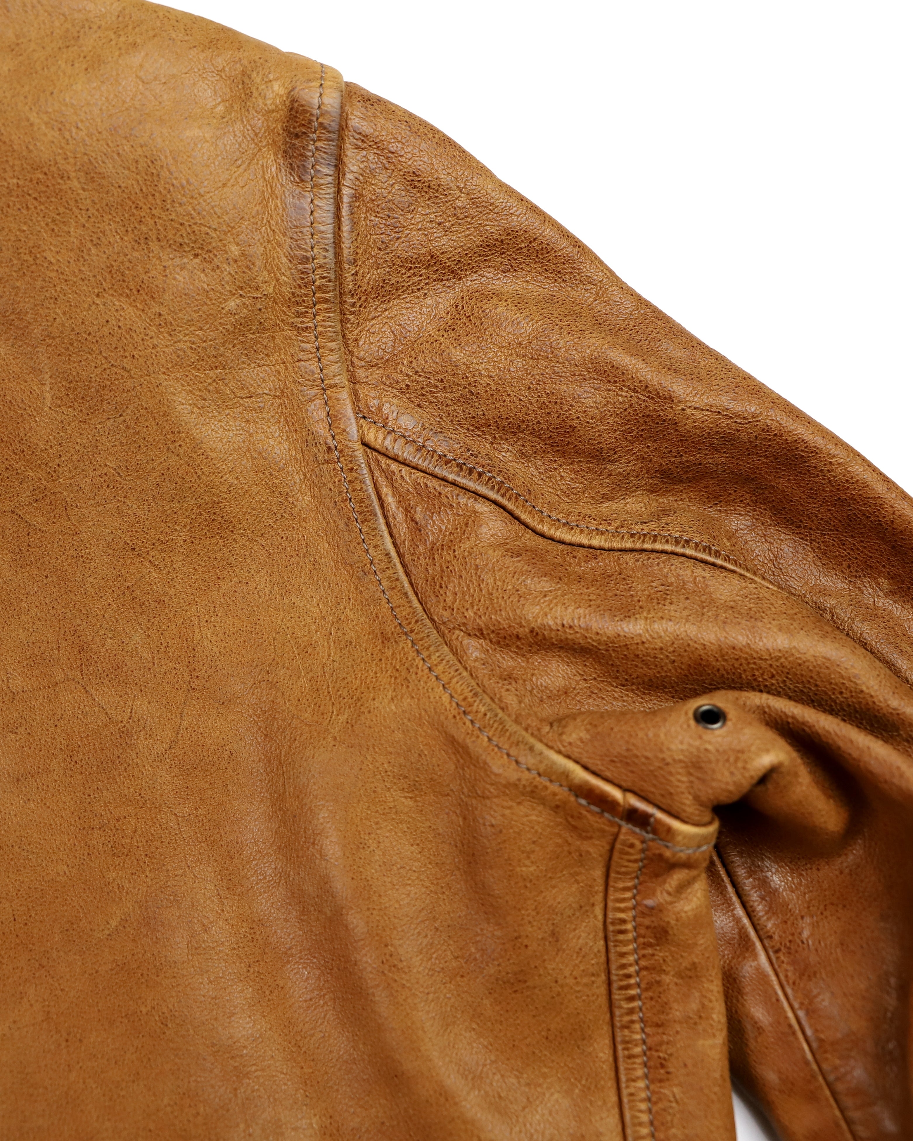 Thedi Markos Zip-Up Shawl Collar Jacket, size Medium, Cuoio Buffalo