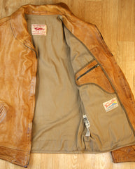 Thedi Zip-Up Markos Jacket, size XL, Cuoio Buffalo