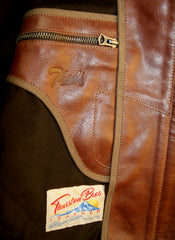 Thedi Phenix Cafe Racer Jacket, size Small, Caffe Buffalo