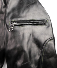 Vanson Agent X Slim Fit Cafe Racer, Black Bainbridge, size Large