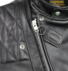 Vanson Chopper Jacket, Black Comp. Weight Cowhide, size 42