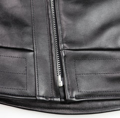Vanson Chopper Jacket, Black Comp. Weight Cowhide, size 46