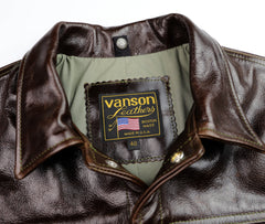 Vanson Maverick, Dark Hickory Vancouver Cowhide, size 40