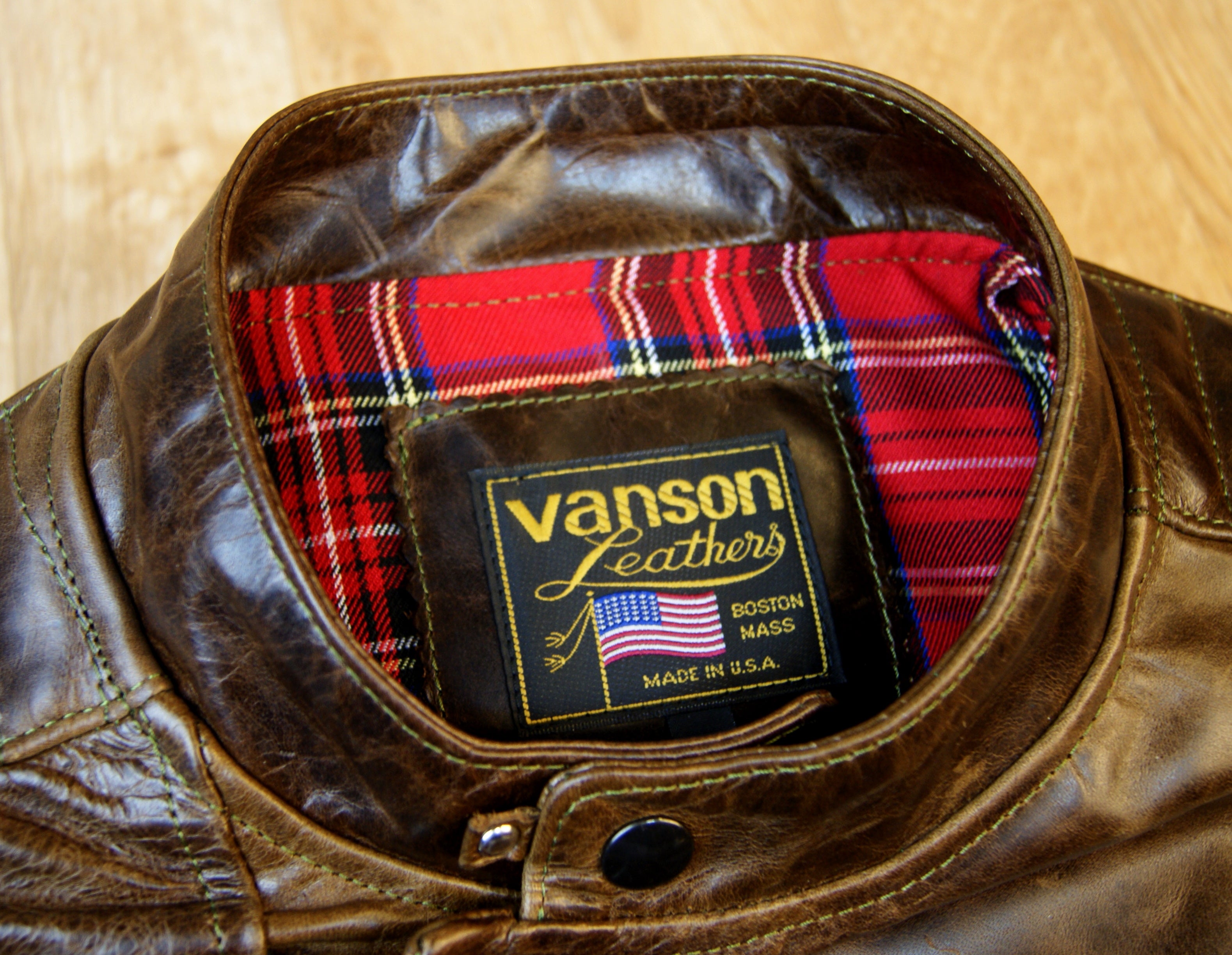 Vanson Portland, Dark Maple Bainbridge, size XL (46)
