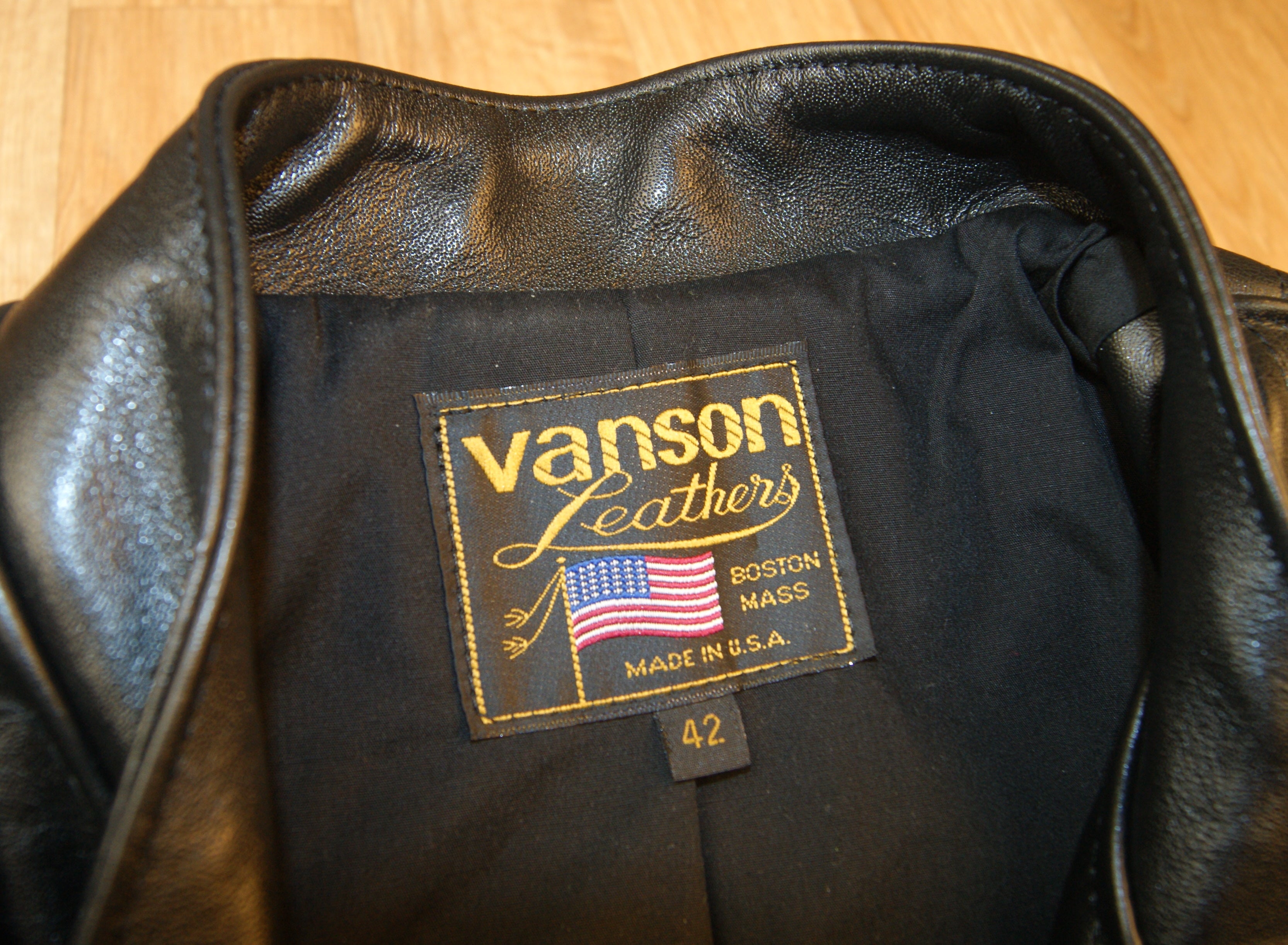 Vanson Chopper Jacket, size 42